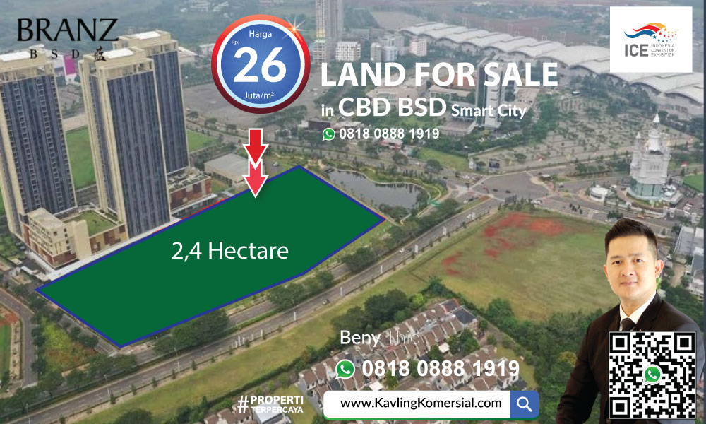 LAND FOR SALE in CBD BSD CITY TANGERANG